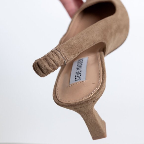Steve Madden Giorgie Taupe Slingback Heels - Picture 10 of 14